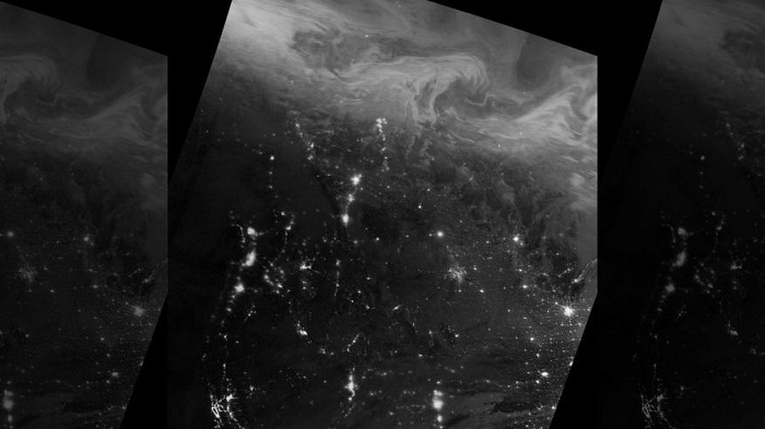 Northern lights` festive show captured in stunning NASA image 